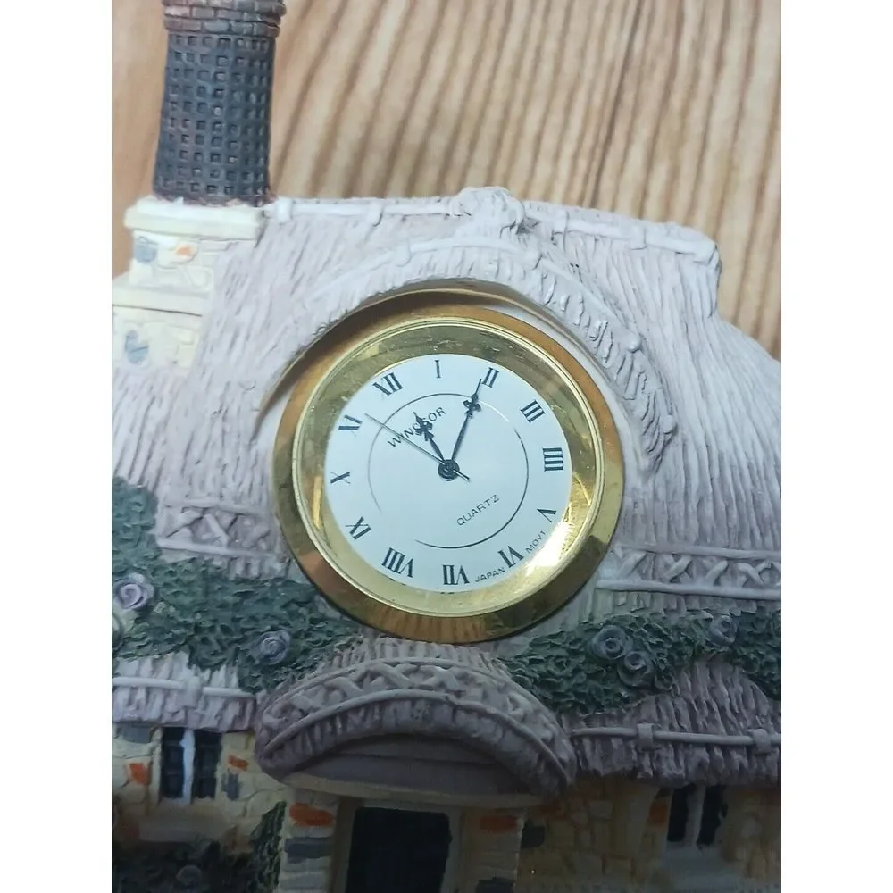 Vintage Cottage‎ Clock Miniature Decorative Timepiece Rustic Home Decor